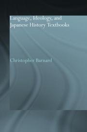 Front cover of Language, ideology and Japanese history textbooks by Christopher Barnard