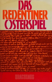 Cover of Das Redentiner Osterspiel by Unknown