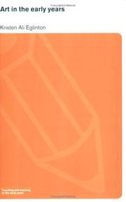 Front cover of Art in the early years by Kristen Ali Eglinton