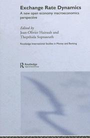 Front cover of Exchange rate dynamics by Jean-Olivier Hairault