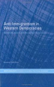 Cover of Anti-immigrantism in western democracies by Roxanne Lynn Doty
