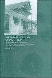 Front cover of Muslim architecture of South India by Mehrdad Shokoohy