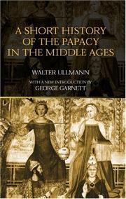 Front cover of A short history of the Papacy in the Middle Ages by Walter Ullmann