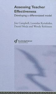 Cover of Assessing Teacher Effectiveness by Jim Campbell