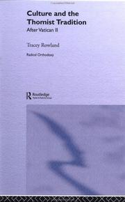 Cover of Culture and the Thomist Tradition by Tracey Rowland