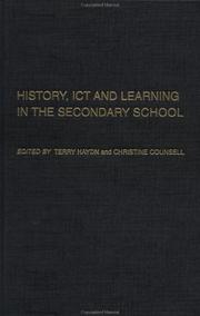 Front cover of History, ICT, and learning in the secondary school by Terry Haydn