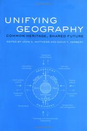 Cover of Unifying geography by Matthews, John A.