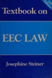 Cover of Textbook on EEC law by Josephine Steiner