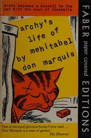 Cover of Archys life of Mehitabel by Don Marquis