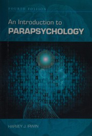 Cover of An introduction to parapsychology by H. J. Irwin