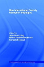 Front cover of New international poverty reduction strategies by Jean-Pierre Cling