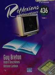 Cover of Réflexions mathématiques by Guy Breton