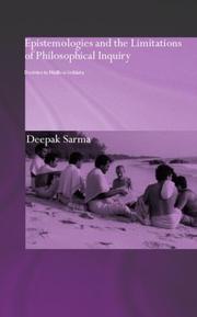 Front cover of Epistemologies and the limitations of philosophical inquiry by Deepak Sarma