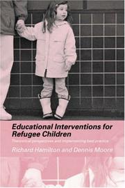 Cover of Educational interventions for refugee children by Richard J. Hamilton