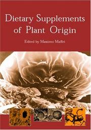 Front cover of Dietary Supplements of Plant Origin by Massimo Maffei