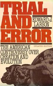 Cover of Trial and error by Edward J. Larson