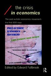Front cover of The crisis in economics by Edward Fullbrook