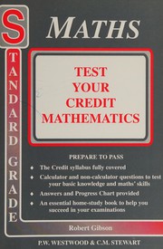 Front cover of Test your credit mathematics 2001 by Peter W. Westwood