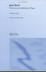 Front cover of Just Sex? by Nicola Gavey