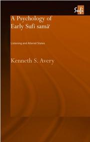 Front cover of Psychology of early Sufi samāʻ by Kenneth S. Avery