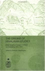 Front cover of The Origins of Himalayan Studies by Davi Waterhouse