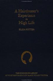 Front cover of A hairdresser's experience in high life by Eliza Potter