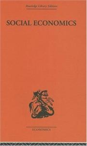 Front cover of Social Economics by Friedric Wieser