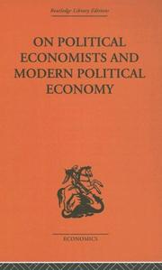 Cover of On Political Economists and Political Economy by Geoff Harcourt