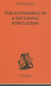 Front cover of Economics of a Declining Population by W.B. Reddaway
