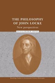 Front cover of The Philosophy of John Locke by Peter Anstey