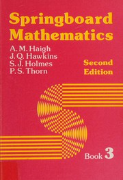 Front cover of Springboard Mathematics, Book 3 by A.M. Haigh