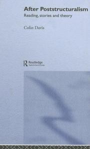 Cover of After poststructuralism by Colin Davis