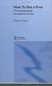 Cover of How to get a first by Dixon, Thomas
