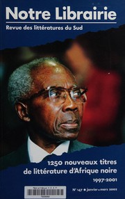 Front cover of 1250 nouveaux titres de littérature d'Afrique noire, 1997-2001 by Anonymous