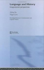 Cover of Language and history by Nigel Love