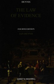 Front cover of The law of evidence by I. H. Dennis