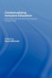 Cover of Contextualising Inclusive Education by David R. Mitchell