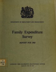 Front cover of Family expenditure survey by Unknown