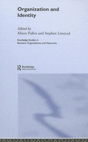 Cover of Organization and identity by Alison Linstead