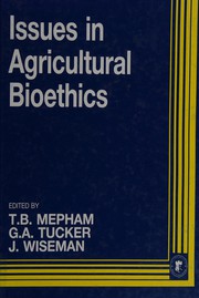 Cover of Issues in Agricultural Bioethics by T. B. Mepham