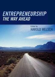Cover of Entrepreneurship by Harold Welsch