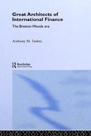 Front cover of Great architects of international finance by A. M. Endres
