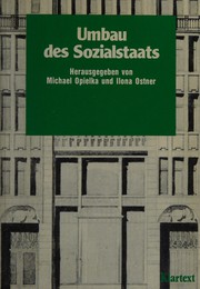 Front cover of Umbau des Sozialstaats by Michael Opielka