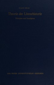 Cover of Theorie der Literarhistorie by Claus Uhlig