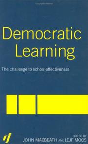 Cover of Democratic Learning by John Macbeath