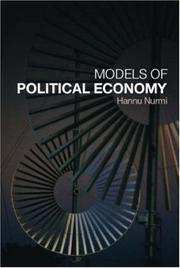 Front cover of Models of Political Economy by Hannu Nurmi