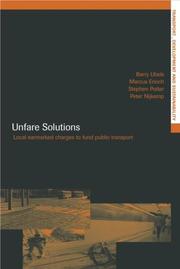 Cover of Unfare solutions by Barry Ubbels