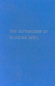 Cover of The notebooks of Simone Weil by Simone Weil