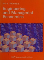Front cover of Engineering andmanagerial economics by Ira H. Kleinfeld