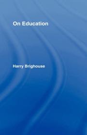 Cover of On education by Harry Brighouse